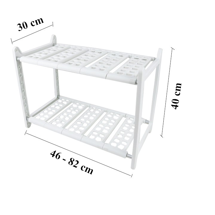 Kệ xếp để dưới bồn rửa chén co giãn