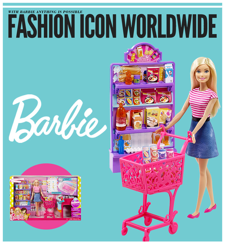 Búp Bê Barbie Mua Sắm Ở Siêu Thị