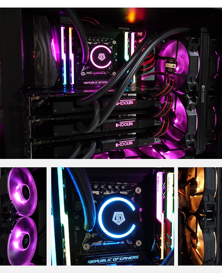 Quạt Tản Nhiệt CPU ID-COOLING AURAFLOW 240 RGB