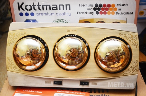 Đèn sưởi Hans Kottmann 3 bóng vàng K3BH