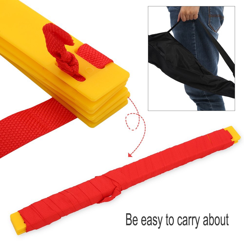 Thang dây thể thao tập luyện thể lực bóng đá 8m 16 thanh, nâng cao sức khỏe, thể lực và tầm vóc - POKI