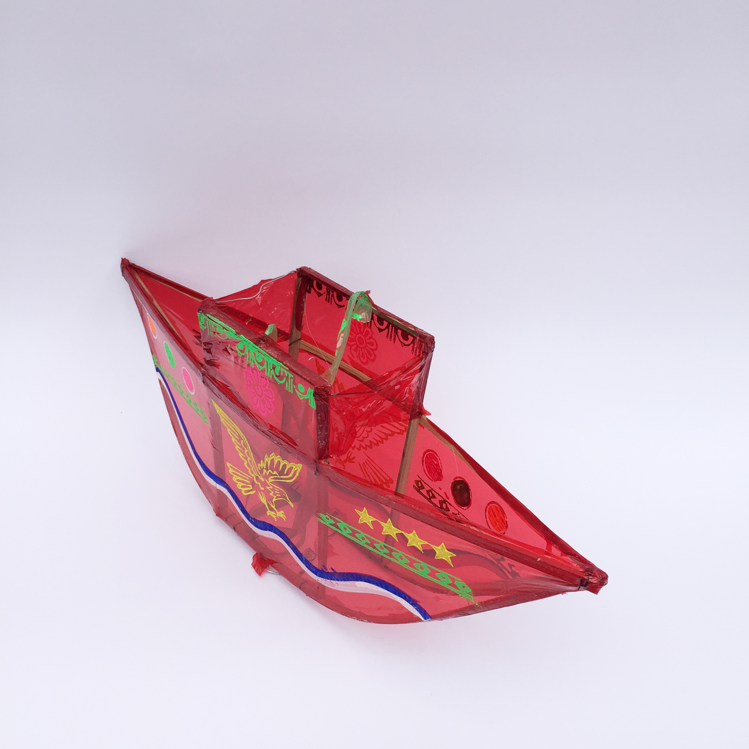 Đèn lồng trung thu truyền thống hình con thuyền cỡ trung