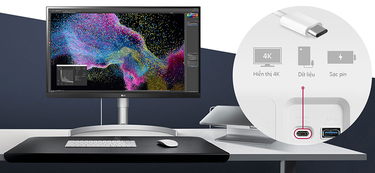 Màn Hình Gaming LG 27UK850 27inch 4K 5ms 60Hz FreeSync IPS Speaker - Hàng Chính Hãng