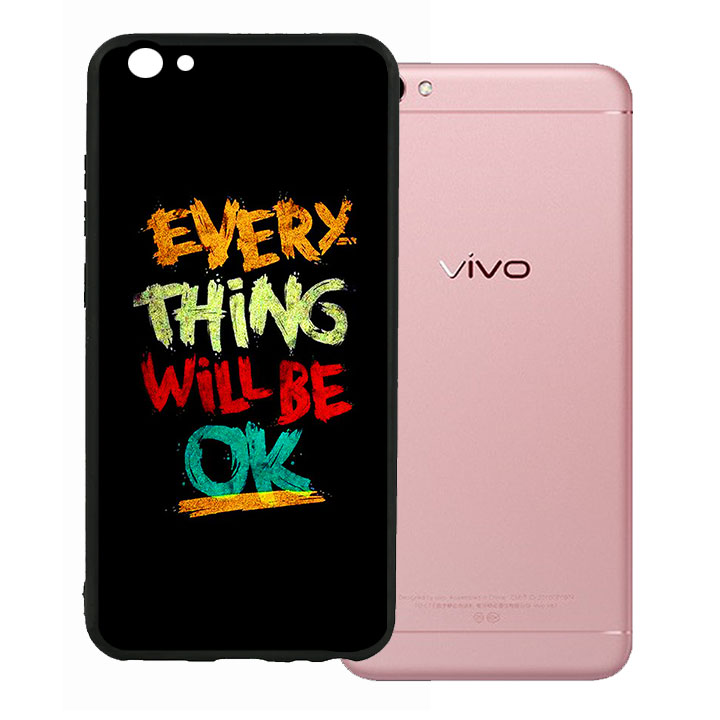 Ốp lưng viền TPU cao cấp cho Vivo V5 - Everything Will Be Ok