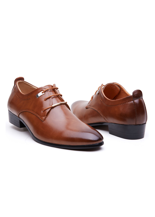 Giày Tây Da Nam Đế Pháp Zapas - GT007 (Nâu)