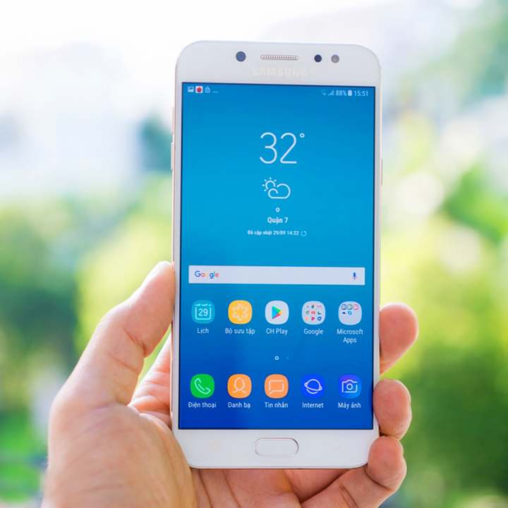 Kính Cường Lực 5D Full Màn Hình Dành Cho Samsung Galaxy J7 Plus - Màu Trắng