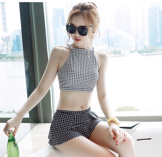 Áo Tắm 2 Mảnh Carô 3D Cực Hot AT019 MAY Fashion