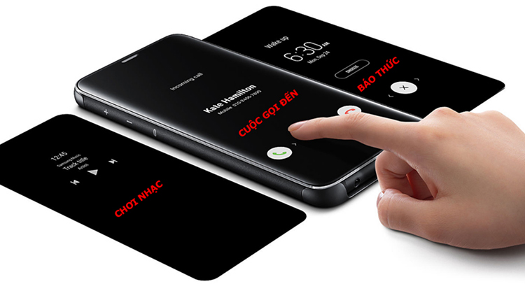 Bao Da Samsung Clear View Standing Galaxy S9 Plus - Hàng Chính Hãng
