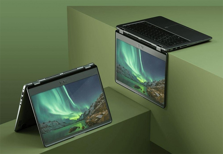 Laptop Asus VivoBook Flip 14 TP410UA-EC227T Core i3-7100U/Win10 (14 inch) - Grey - Hàng Chính Hãng