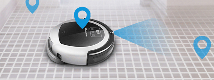 Robot Hút Bụi Lau Nhà Thông Minh Robotek W600 - Xám