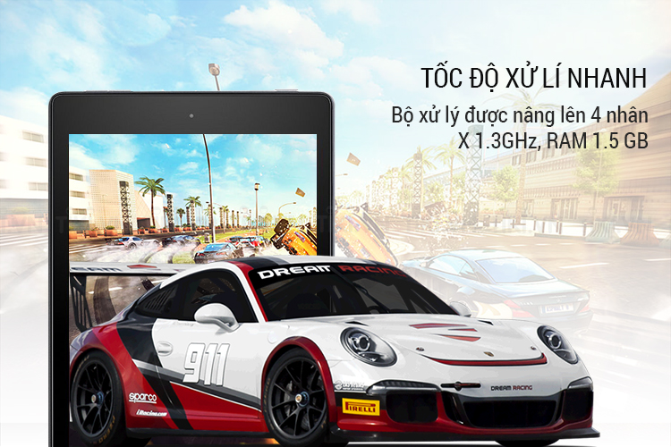 Máy Tính Bảng Kindle Fire HD8 (7th) Wifi 16GB (2017) - Hàng Chính Hãng