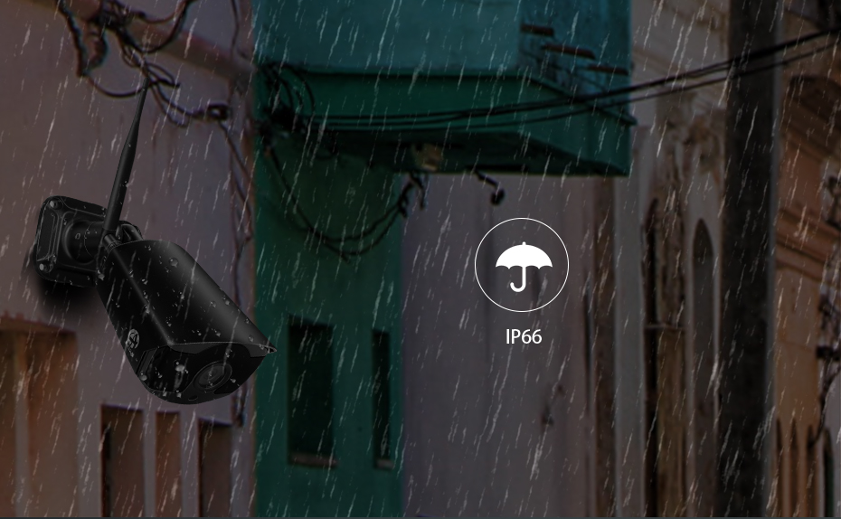 Bộ 4 camera WIFI IP FULL HD 1080P và đầu thu NVR 4 Kênh - Thiết kế mới