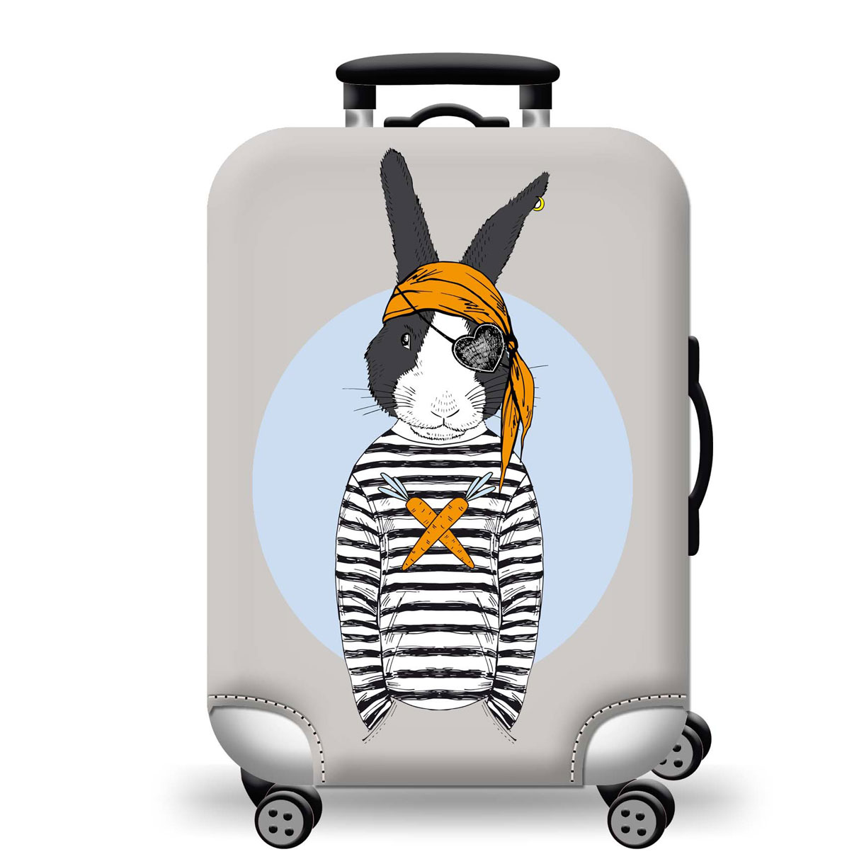 Túi bọc bảo vệ vali -Áo vỏ bọc vali - Thỏ Cướp Biển
