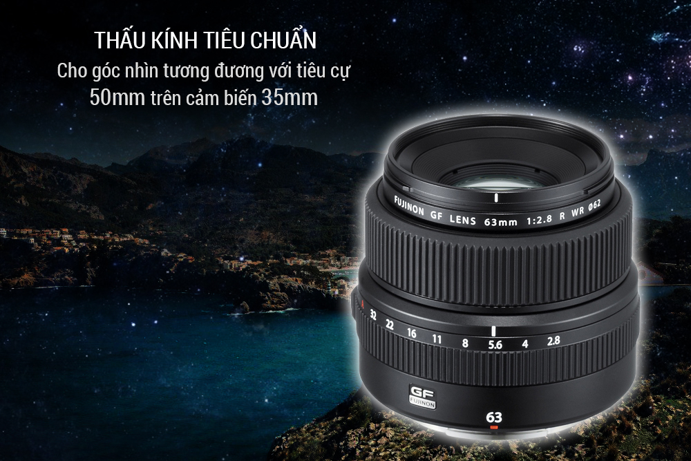 Lens Fujinon Fujifilm F2.8 R WR GF63mm