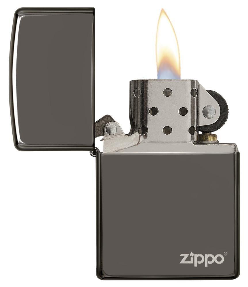 Zippo-Black-Ice-Dark Chrome-with-Zippo-Logo-150ZL-2