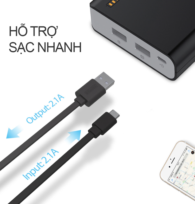 Pin Sạc Dự Phòng Romoss Solit 20 20000mAh (Đen) - Hàng Chính Hãng