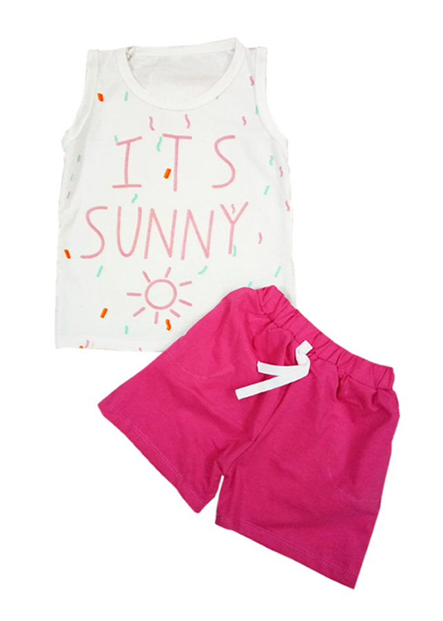 Combo 2 bộ ba lỗ bé gái từ 8-19kg