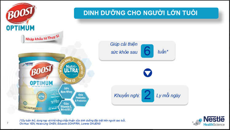 Sản Phẩm Dinh Dưỡng Nestle Boost Optimum (800g)