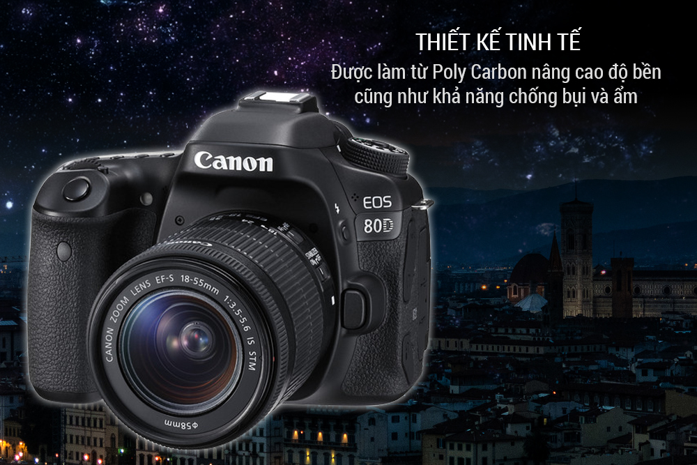 Máy Ảnh Canon 80D + Lens 18-55mm (Lê Bảo Minh)
