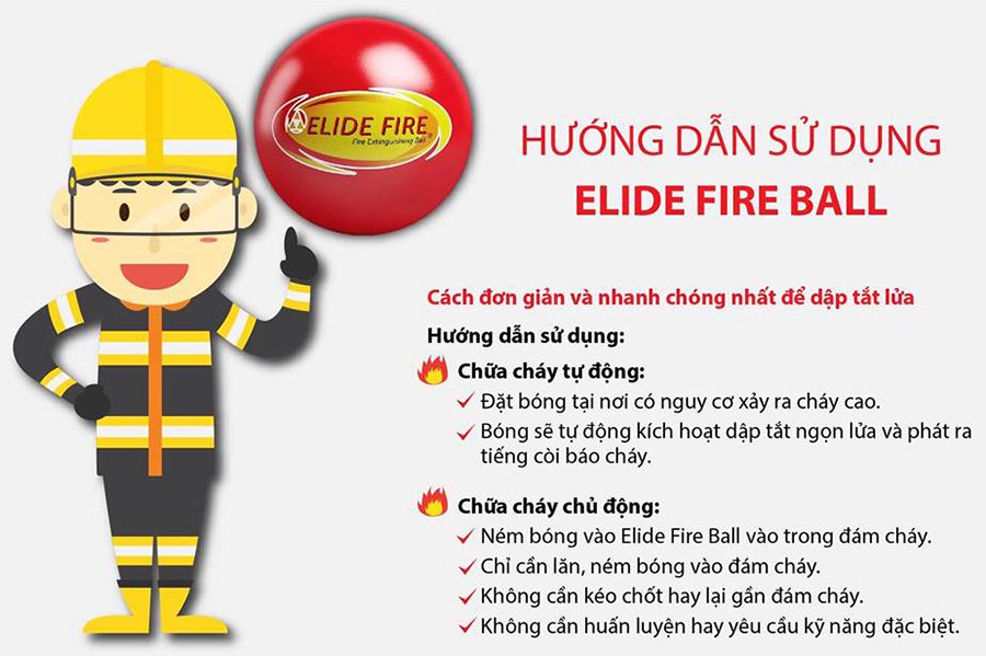 Bóng cứu hỏa Elide Fire Ball ELB01