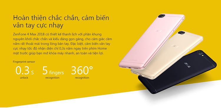 Điện Thoại Asus Zenfone 4 Max 2018 - Hàng Chính Hãng