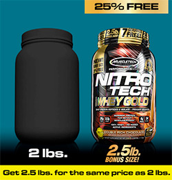 Combo Sữa tăng cơ giảm mỡ Nitro Tech 100% Whey Gold của Muscle tech hương socola hộp 76 lần dùng & Bình lắc 600 ml & Áo Gym size M