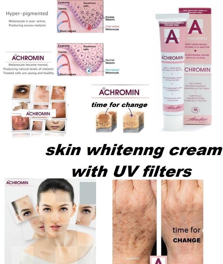 Kem dưỡng trị nám và tàn nhang Achromin Whitening Cream and UV filters 45ml 