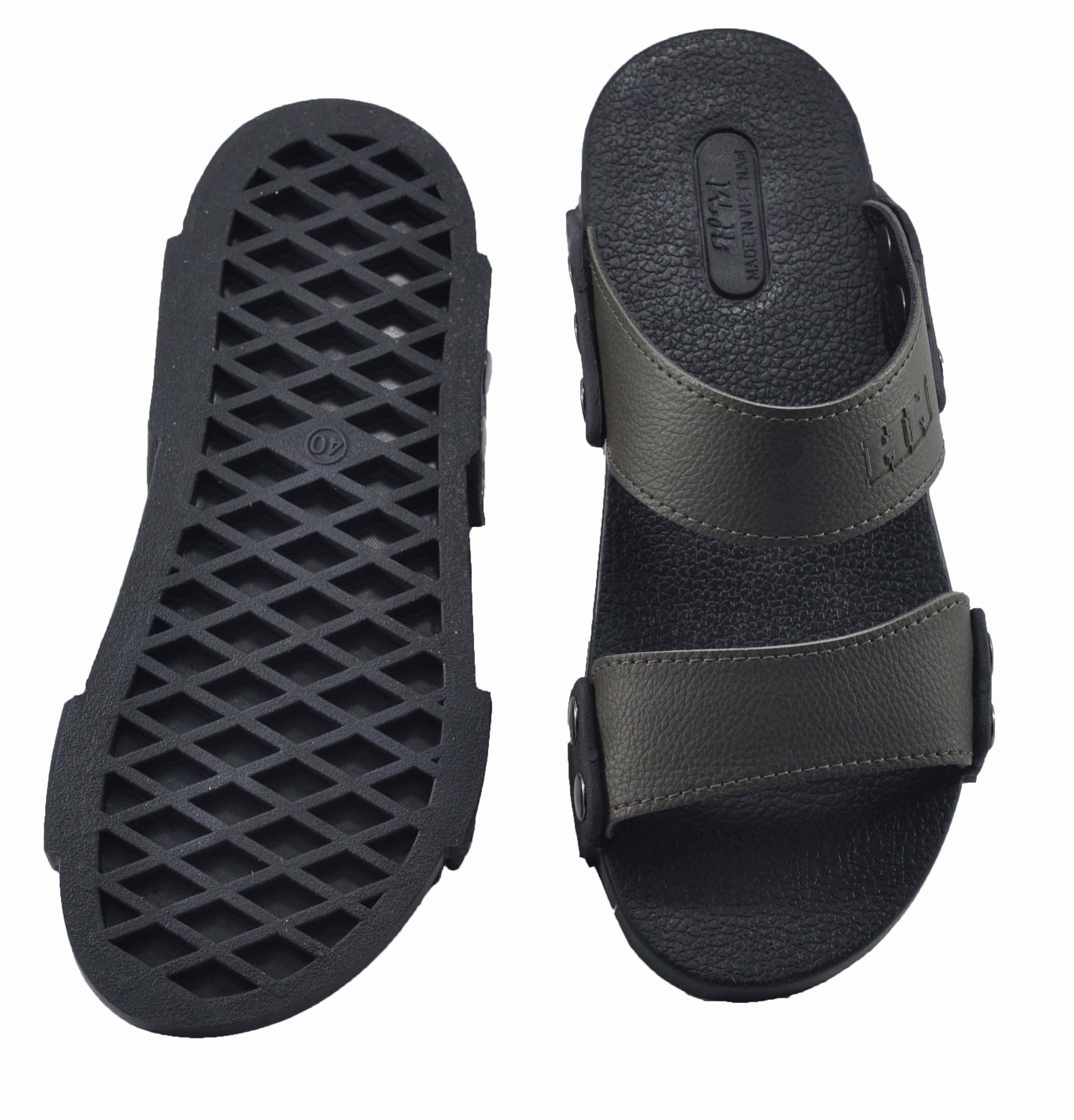 Dép nam da PU cao cấp bền đẹp - TPU-61 ( Xanh rêu)