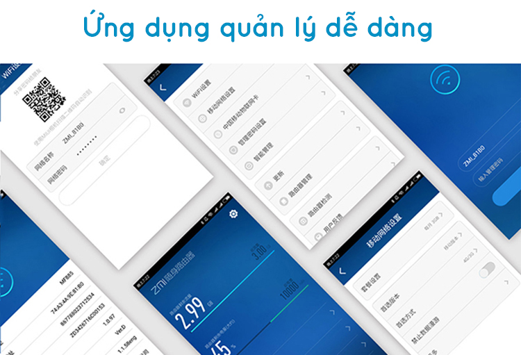 Bộ Phát Wifi Kiêm Pin Sạc Dự Phòng Xiaomi ZMI MF885 - Đen - Hàng Nhập Khẩu