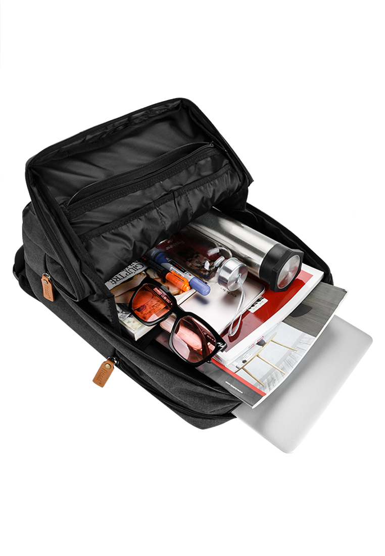 Balo Laptop Ronal BL88 15,6" - Đen Logo Bò