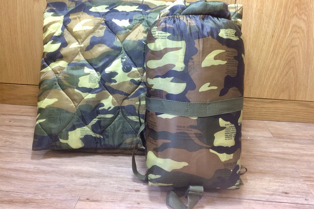 Mền Túi Du Lịch Phong Cách Lính Họa Tiết Rằn Ri MTRR