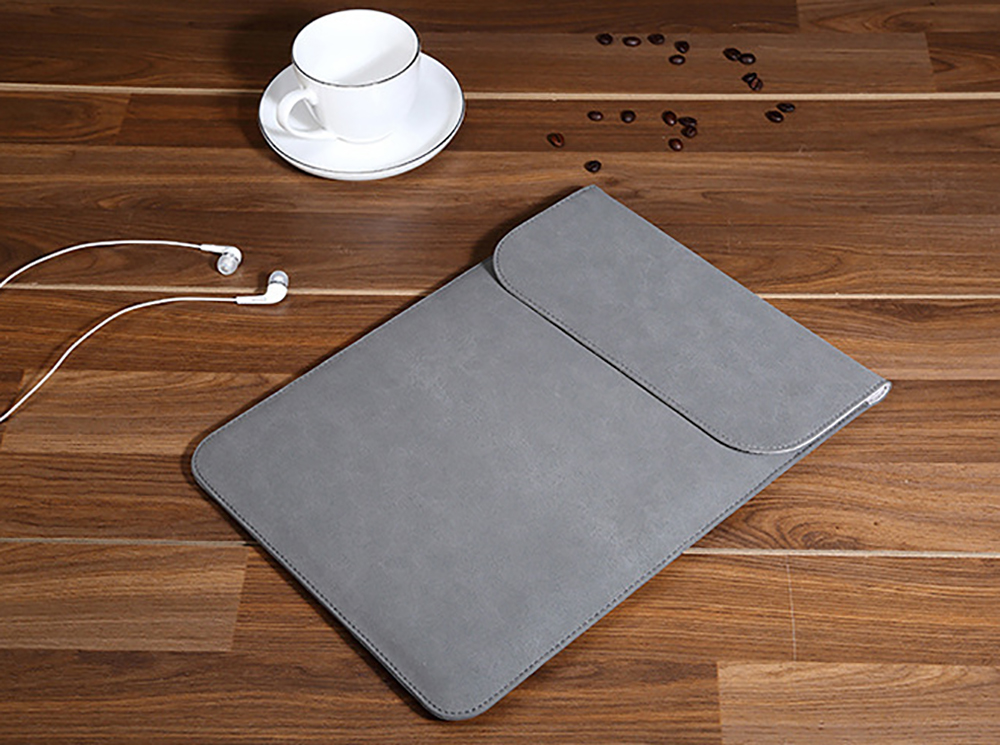 Túi chống sốc da PU cao cấp dành cho Macbook Air/Pro 13inch ( Ghi xám )