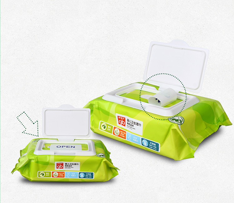 Khăn Giấy Ướt Trẻ Em GB (80 miếng x 8 hộp)