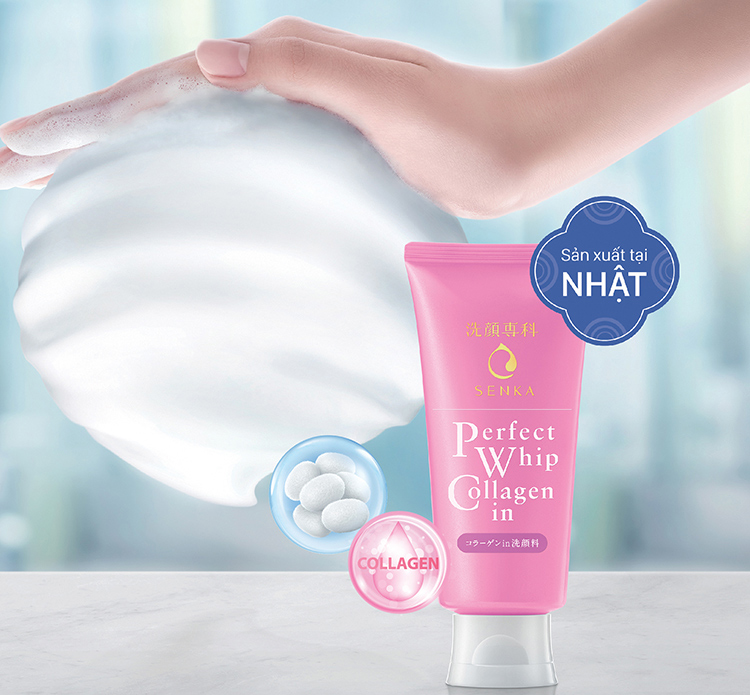 Hộp Quà Chống Nắng & Dưỡng Da Ẩm Mịn Senka 25+ Love (UV Gel 80g + Perfect Whip Collagen 120g + White Mask Soothing White 25ml + White Mask Extra White 25ml)