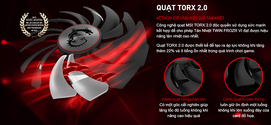 Card Màn Hình VGA MSI GTX 1060 GAMING X 6GB 192BIT 2 Fan 8-Pin DP HDMI DVI - Hàng Chính Hãng