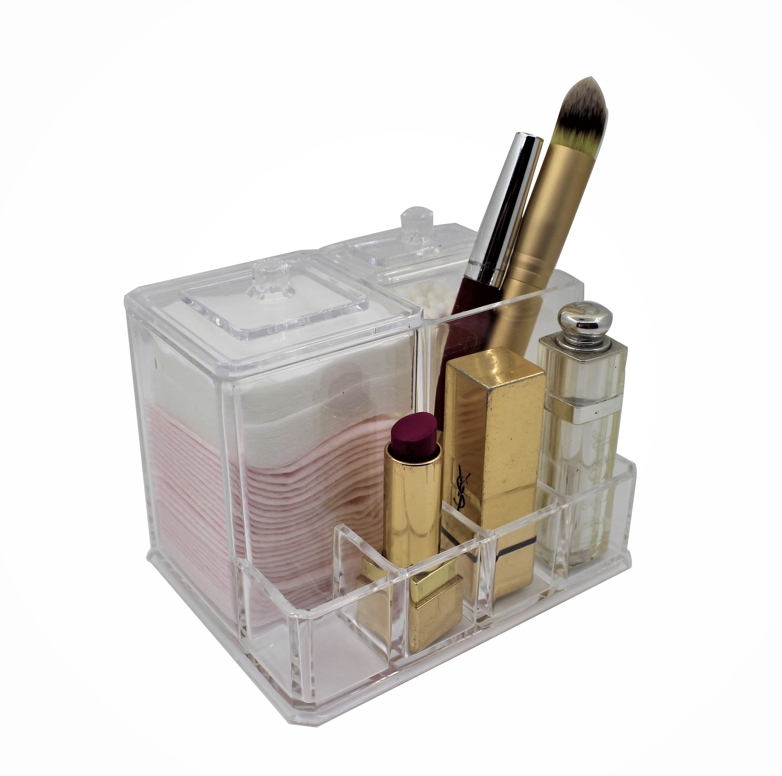 Khay đựng son mỹ phẩm, tăm bông cao cấp ORGANIZER DMCDC006