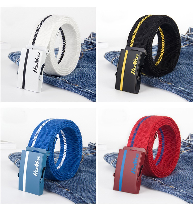 Thắt lưng VẢI thời trang phong cách,Thắt lưng HonM vải bố bền đẹp - POKI