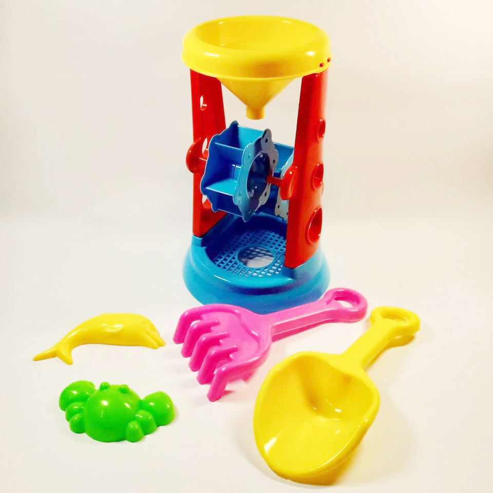 Bộ đồ chơi xúc cát 5 chi tiết có guồng quay cao 24cm