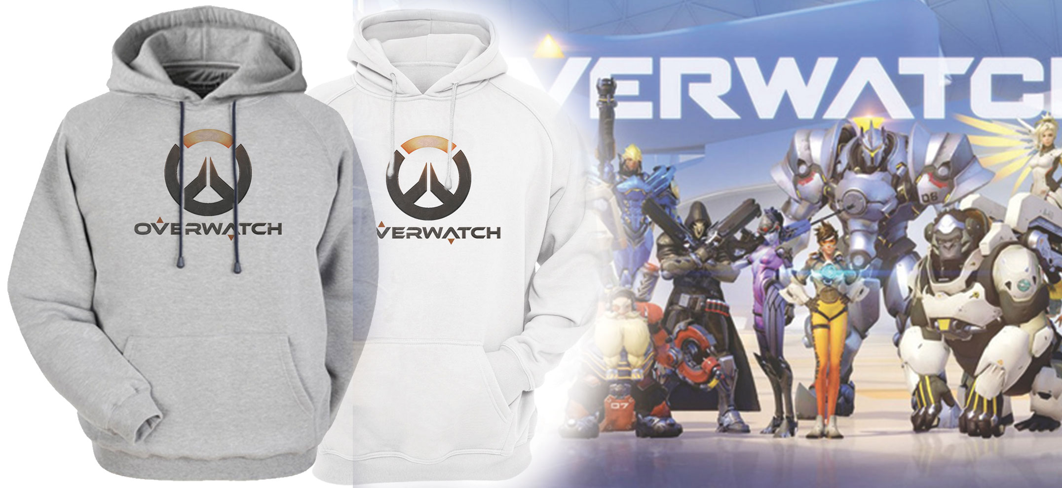 Áo Hoodie Tay Dài Có Mũ Over Watch