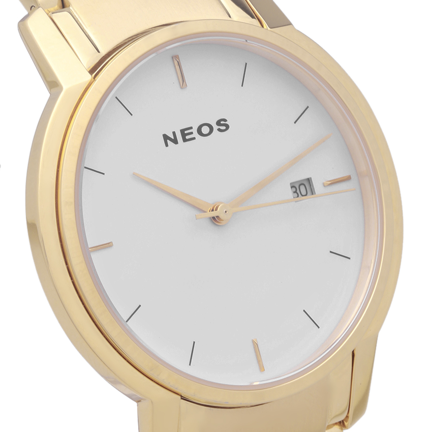 Đồng hồ NEOS N-30853M dây thép vàng