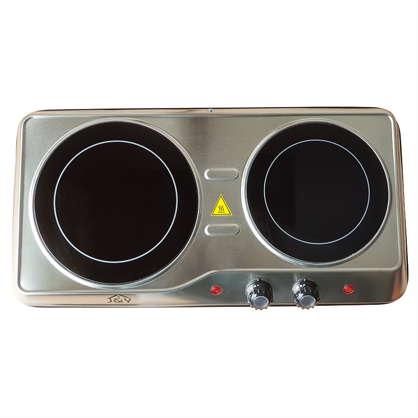 Bếp hồng ngoại đôi mặt kính Ceramic công suất 2000W Joyful Life JYEC-12801SS