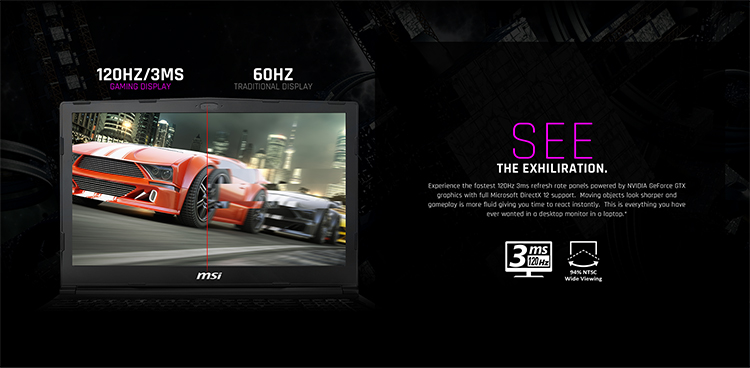 Laptop Gaming MSI GL73 8RC-230VN Core i7-8750H/ Win10 (17.3 inch) - Black - Hàng Chính Hãng