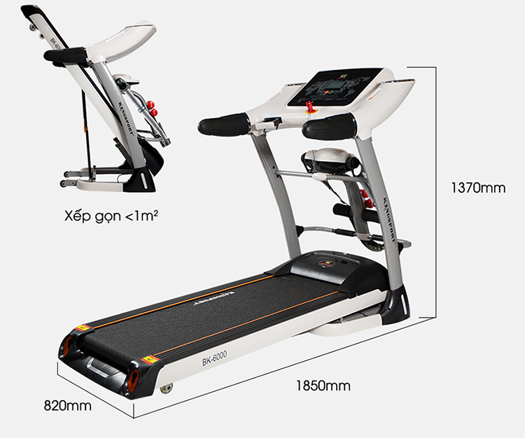 Máy Chạy Bộ Kingsport BK-6000 Đa Năng (Trắng)