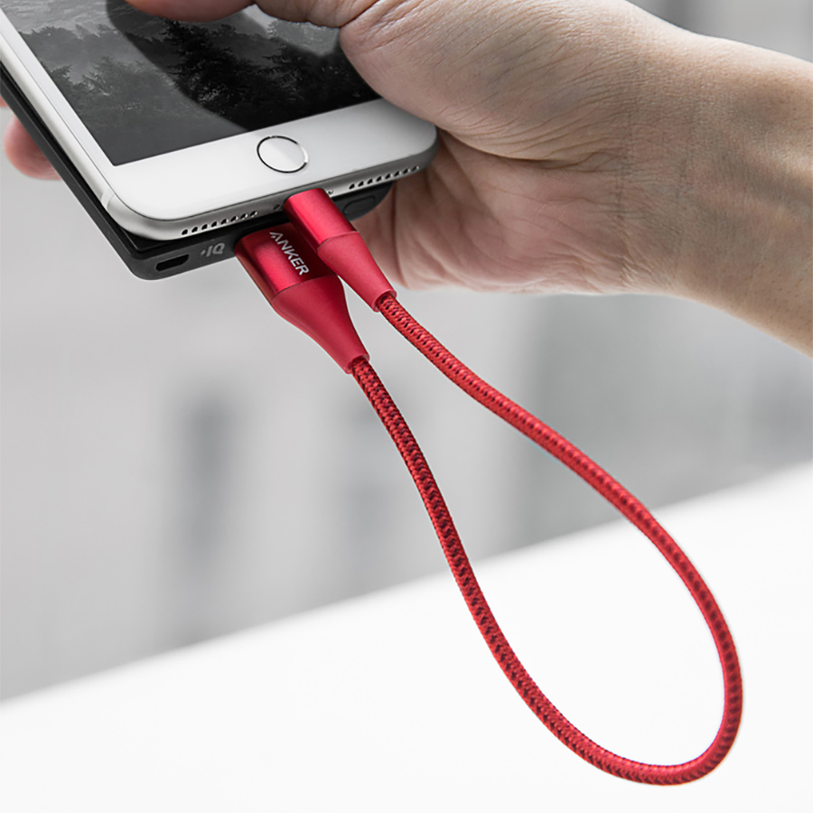Dây Cáp Sạc Lightning Cho iPhone Anker PowerLine+ II A8451 0.3m - Hàng Chính Hãng