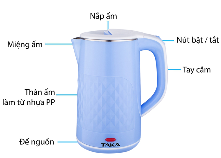 Bình Đun Siêu Tốc Taka TKEK218A (1.8L) - Xanh