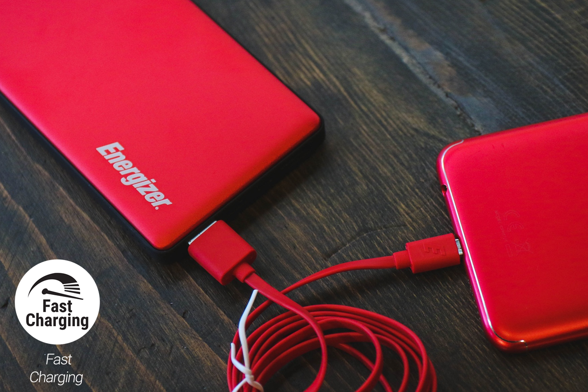 Pin Sạc Dự Phòng Energizer 10.000 mAh UE10015RD Limited Edition (Đỏ) - Hàng Chính Hãng