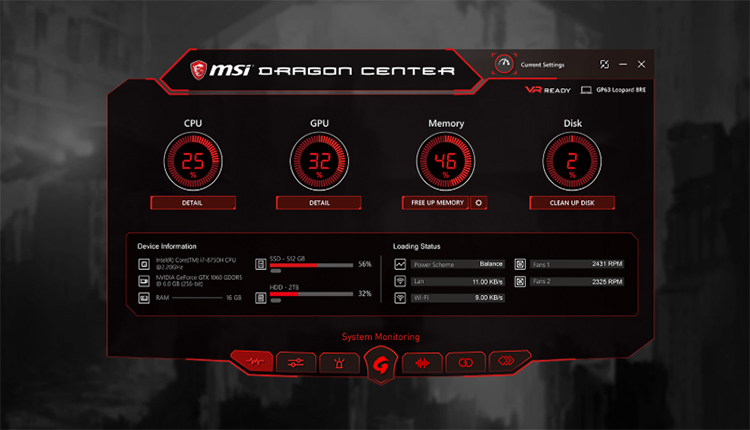 Laptop Gaming MSI GL63 8RC-436VN Core i7-8750H/ Win10 (15.6 inch) - Black - Hàng Chính Hãng