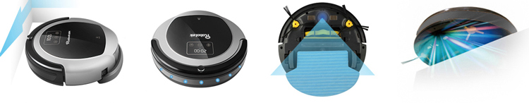 Robot Hút Bụi Lau Nhà Thông Minh Robotek W600 - Xám