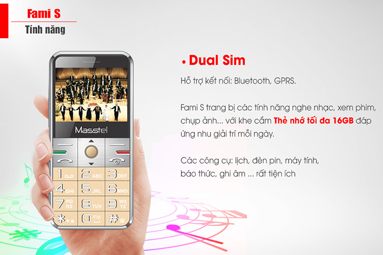 Điện Thoại Masstel Fami S