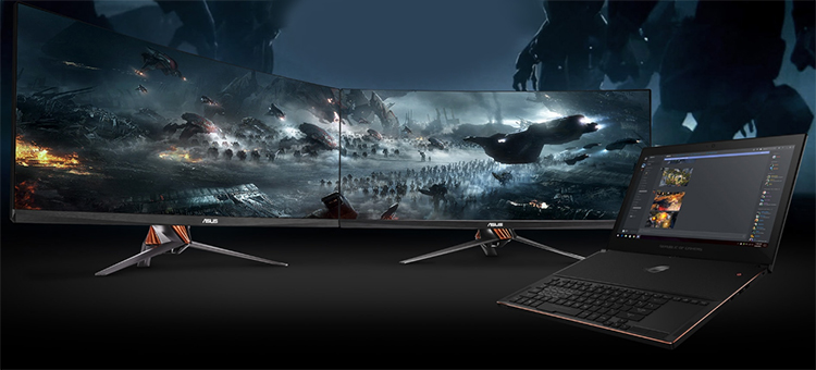 Laptop Gaming Asus ROG Zephyrus GX501GI-EI018T Core i7-8750H/Win10 (15.6 inch) - Black Aluminum - Hàng Chính Hãng